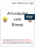 16 Atividades Com Rimas