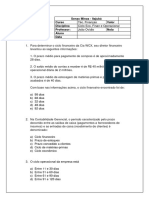 Ciclo Operacional, Financeiro e Econômico 01