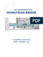 Project Management Plan Pedestrian Bridge Project PDF