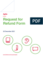 Aptis Refund Form Dec 2021