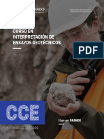 Brochure CCE - Interpretación de Ensayos Geotécnicos