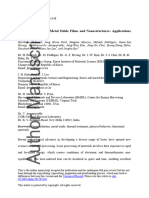 Laser Irradiation of Metal Oxide Films and Nanostructures Films