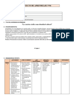 6° Grado - Proyecto de Aprendizaje N°06