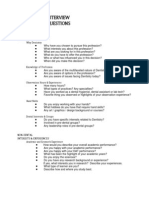 Example Interview Questions