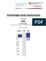 Prueba de Nivel CPE