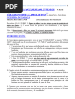 Bosquejo Principios Que Debemos Entender para Responder Al Amor de Dios Con Nuestras Finanzas