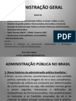 Aula 01 Modelos Adm Reformas Adm Teoria Da Buroc Govern Teorias Adm