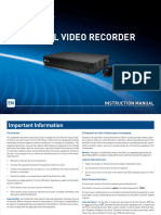 hdr4 8 8050 720p Sdi DVR Manual