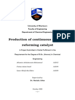 Production of Continuous Catalytic Reforming Catalyst