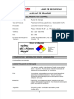 MSDS - Auxiliar de Aranque - Vistony