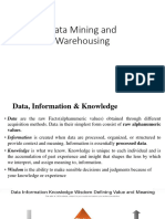 Data Mining and Warehousing-1