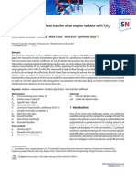 Experimental Study On Heat Transfer of An Engine Radiator With T O / EG Water Nano Coolant