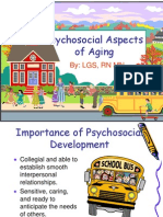 Psychosocial Aspects of Aging: By: LGS, RN MN