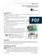 TMAA01-01 Line-Interface Board Installation Instructions: Tait Accessories