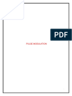 Pulse - Modulation Introduction and Advantages Applications