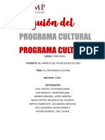 Ejemplo de Guión de Un Programa Cultural USMP