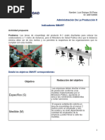 Actividad Objetivos SMART