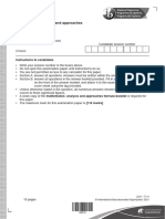 Analysis and Approaches Higher May 2021 Paper 1 TZ2