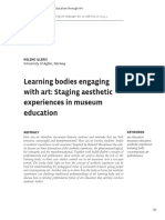 Learning Bodies Engaging With Art: Staging Aesthetic Experiences in Museum Education