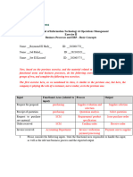 ERP Bus - Processes Exercise II