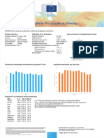 Performance Du Systéme PV Couplé Au Réseau: PVGIS-5 Données de Production Solaire Énergétique Estimées