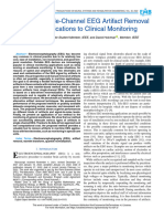 Adaptive Single-Channel EEG Artifact Removal With Applications To Clinical Monitoring