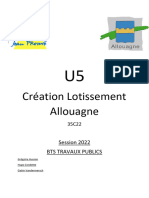 Création Lotissement Allouagne: Session 2022 Bts Travaux Publics