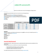 Adjectifs Possessifs 1