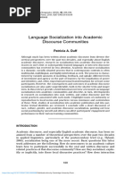 Duff - 2010 - Language Socialization Into Academic Discourse Communities