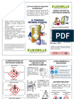 Folleto Manejo Seguro de Sustancias Quimicas 2022