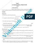 CLG - Unit 2 Mean Median Mode