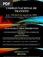 Codigo Nacional de Transito