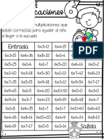 Cuadernillo Tablas de Multiplicar - 124031