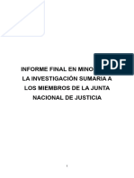 VF Del Informe en Minoria de Investigacion Contra JNJ