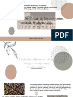 Evolución Histórica de Los Conjuntos Urbanos Tradicionales