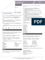 C1 Vocabulary Revision Answer Key