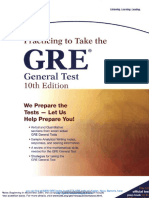 Educational Testing Service - GRE - Practicing To Take The General Test 10th Edition (2002, Ets - Educational Testing Service) - Libgen - Li