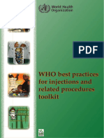 WHO, The Best Practices For Injections and Related Procedures