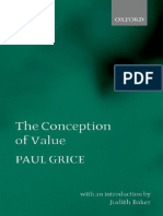 Grice, P. (2001) - The Conception of Value.