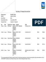 TNG Ewallet Transactions