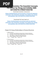 General Chemistry The Essential Concepts 7th Edition Chang Test Bank 1