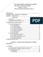 Architecture Et Amenagement Interieurs Du Cabinet Dentaire - Etude Ergonomique. These 2 Eme Cycle. Presentee Et Soutenue Par Ndiaye, Awa Ly.