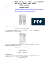 Solution Manual For Differential Equations and Linear Algebra 4th Edition by Goode ISBN 0321964675 9780321964670