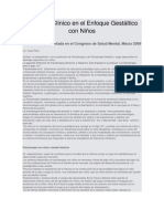 Abordaje Clínico en El Enfoque Gestáltico Con Niños