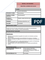 Analisis de Cargos Industria Licorera de Caldas