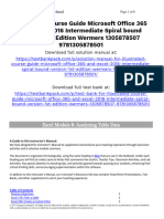 Illustrated Course Guide Microsoft Office 365 and Excel 2016 Intermediate Spiral Bound Version 1st Edition Wermers Solutions Manual 1