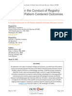 Standards in The Conduct of Registry Studies For Patient Centered Outcomes Research1