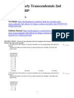 Calculus Early Transcendentals 2nd Edition Briggs Test Bank 1