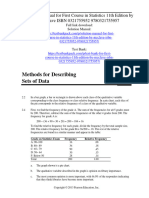 Solution Manual For First Course in Statistics 11th Edition by McClave ISBN 0321755952 9780321755957