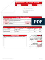 Parte de Servicio - Ampliación - Revisión